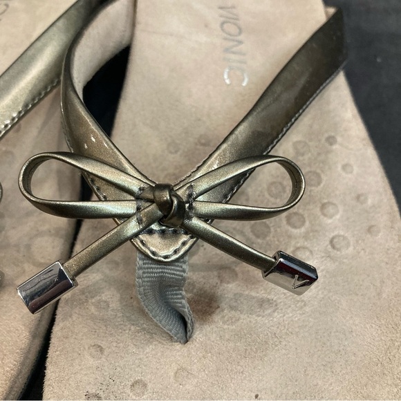 VIONIC Sz 9 Rest Bella li Pewter Colourway Slip On Comfort Slip On Small Bow - Picture 4 of 10